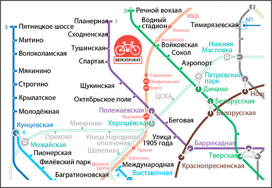 Схема станции баррикадная